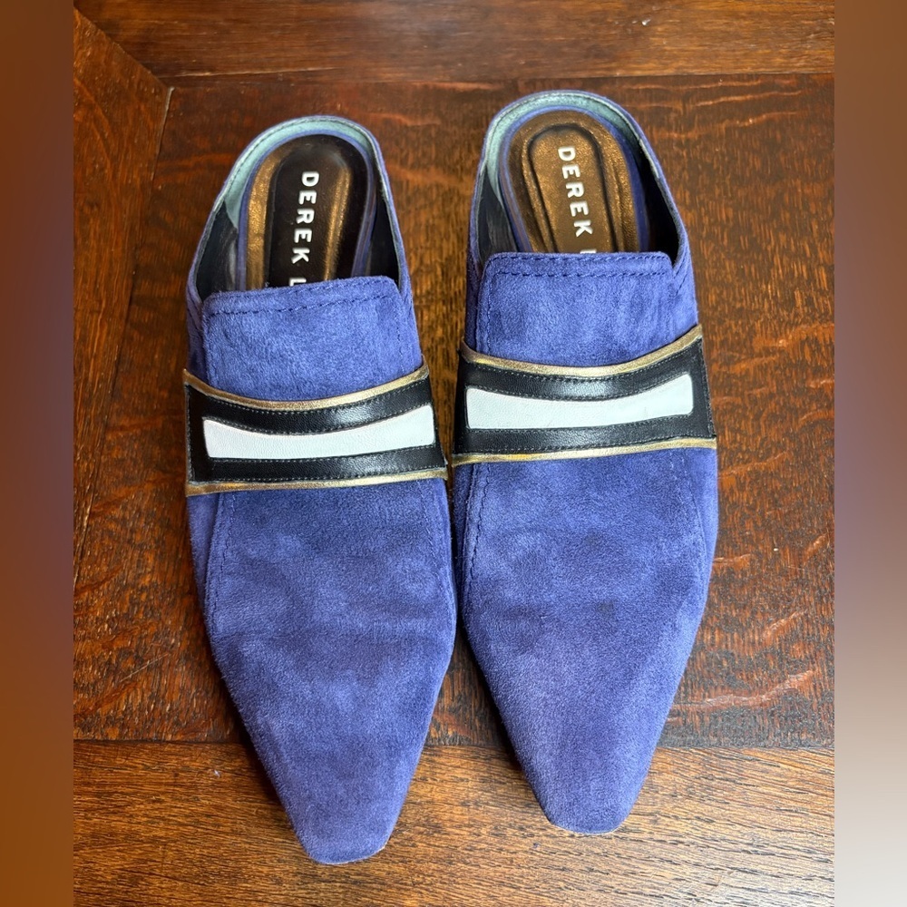 Derek Lam- Blue Suede Mules. Size 39.5